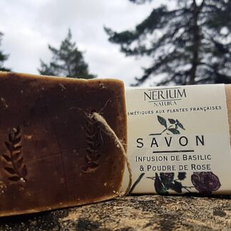 Nouveauté !! Savon Basilic & Rose (quantité limitée)